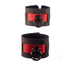 Komplettset aus Halsband, Armband oder Fußfesseln und Leine schwarz - rot Classic - Sparset! - SiaLinda.com